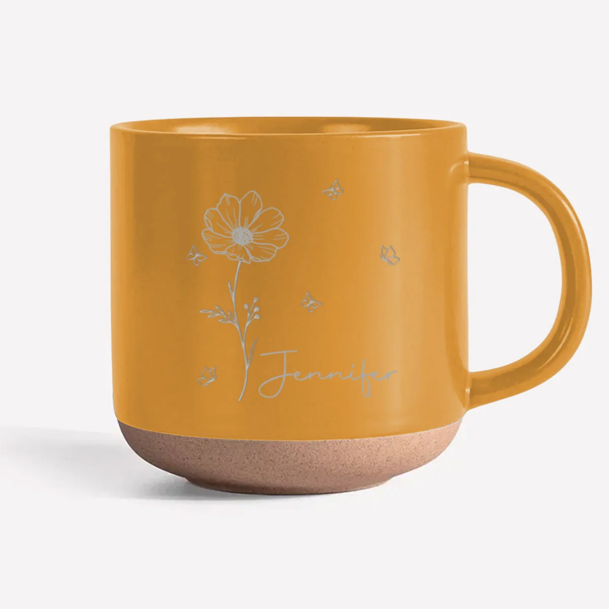 Live Wildly And Beautifully Like Flowers - Personalized Custom Engraved Pottery Mug - Image 9