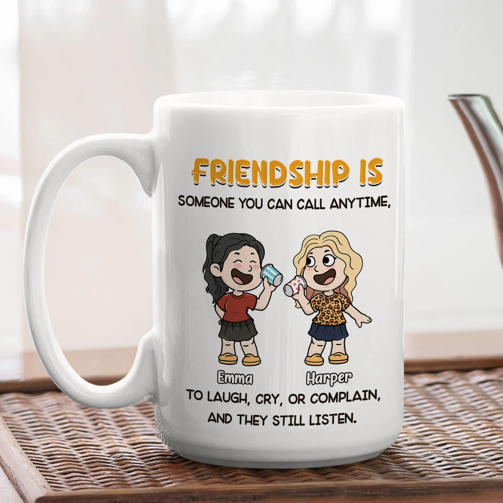 Long Calls About Absolutely Nothing - Personalized Custom Coffee Mug - Image 4