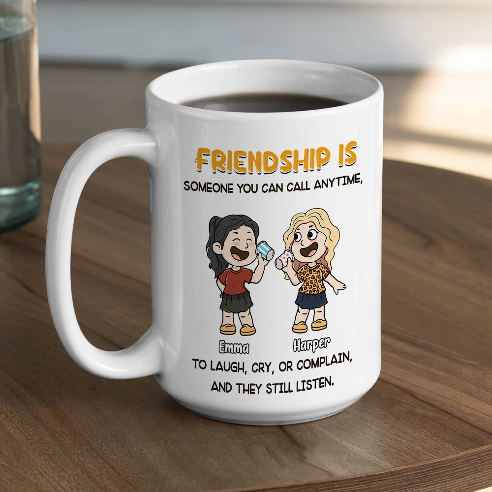 Long Calls About Absolutely Nothing - Personalized Custom Coffee Mug - Image 5
