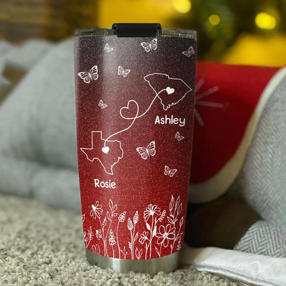 Long Distance Friend - Personalized Custom Tumbler - Image 3
