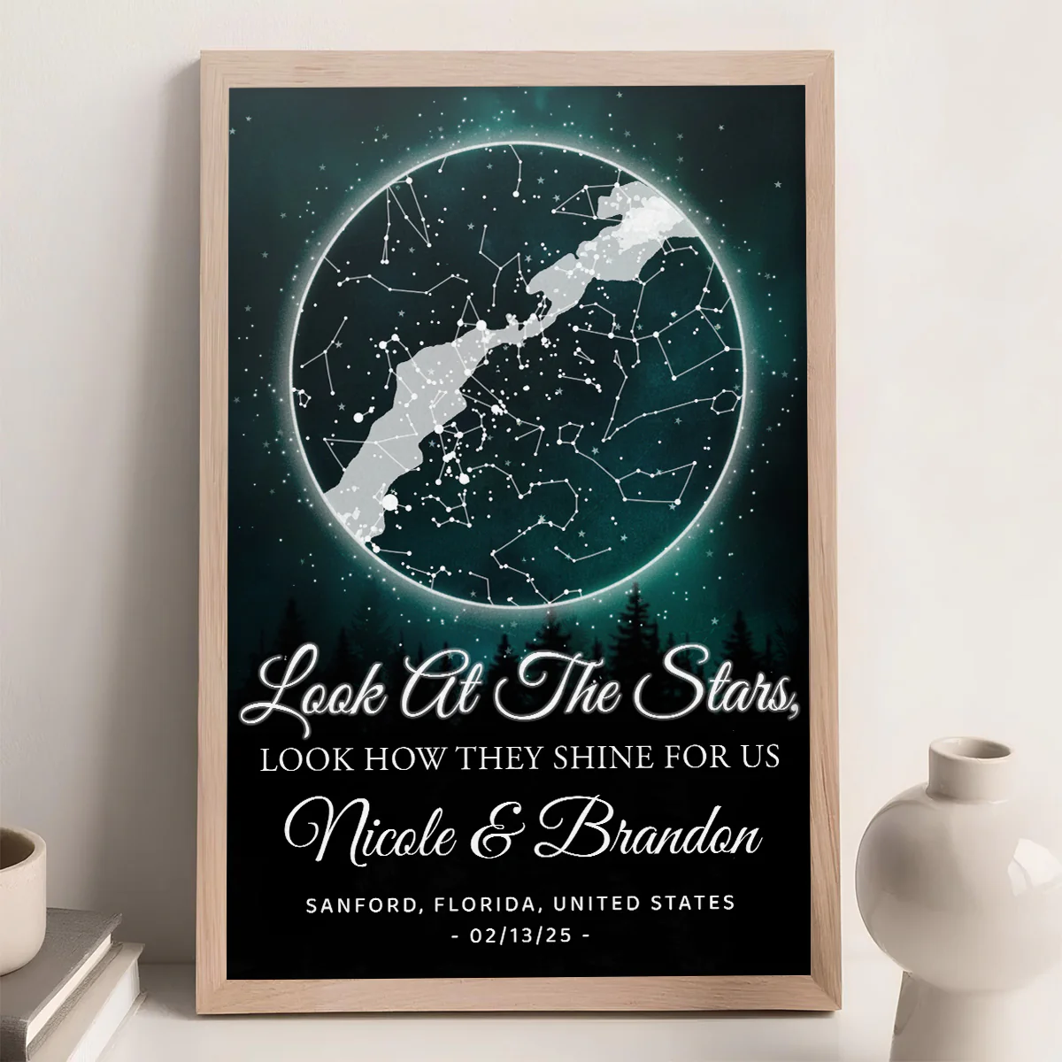 Look How Stars Shine For Us - Personalized Custom Poster - Image 5