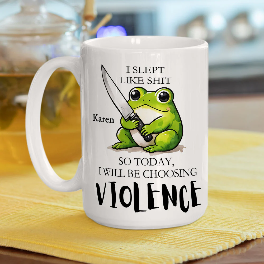 Looks Like Chaos Is On The Menu Today - Personalized Custom Coffee Mug - Image 2