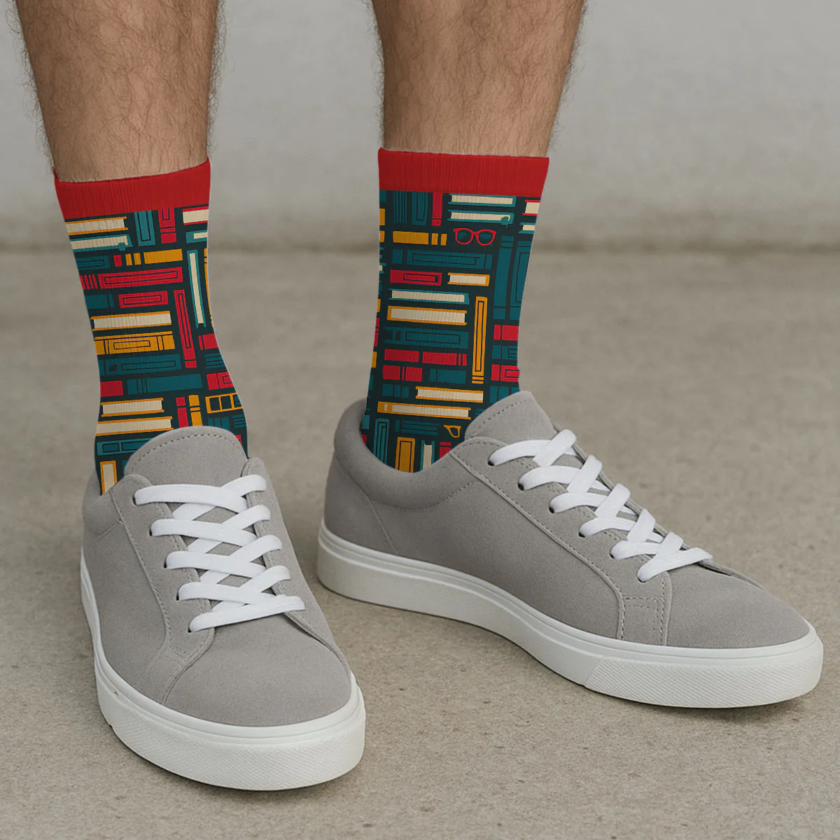 Lost in Stories - Personalized Custom Crew Socks - Image 3