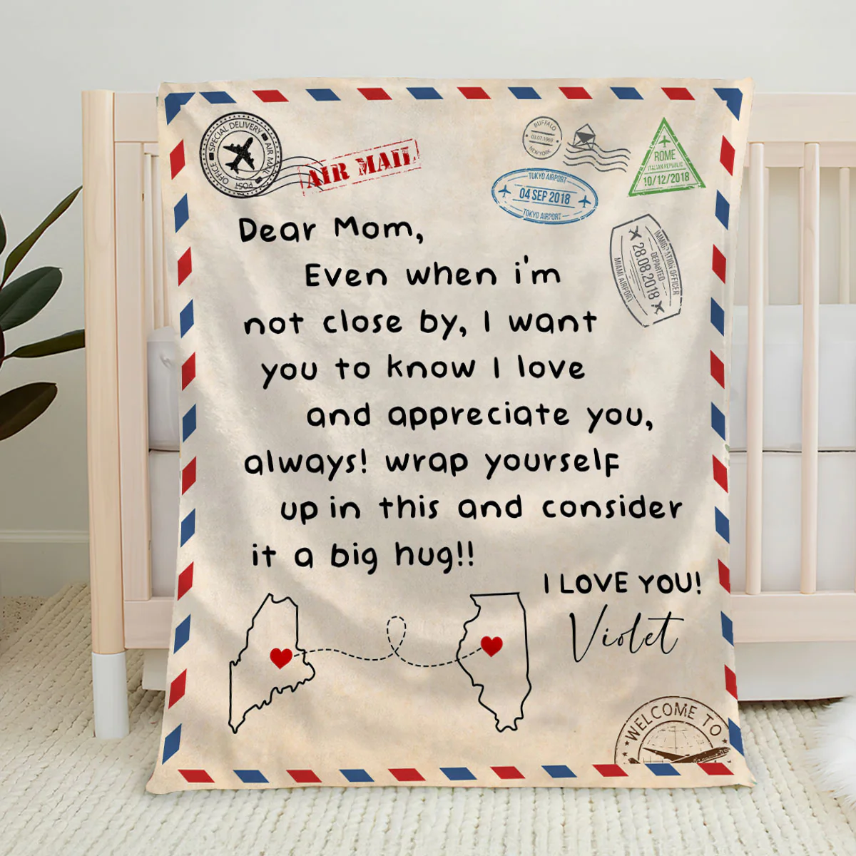 Love And Appreciate - Personalized Custom Fleece Blanket - Image 2