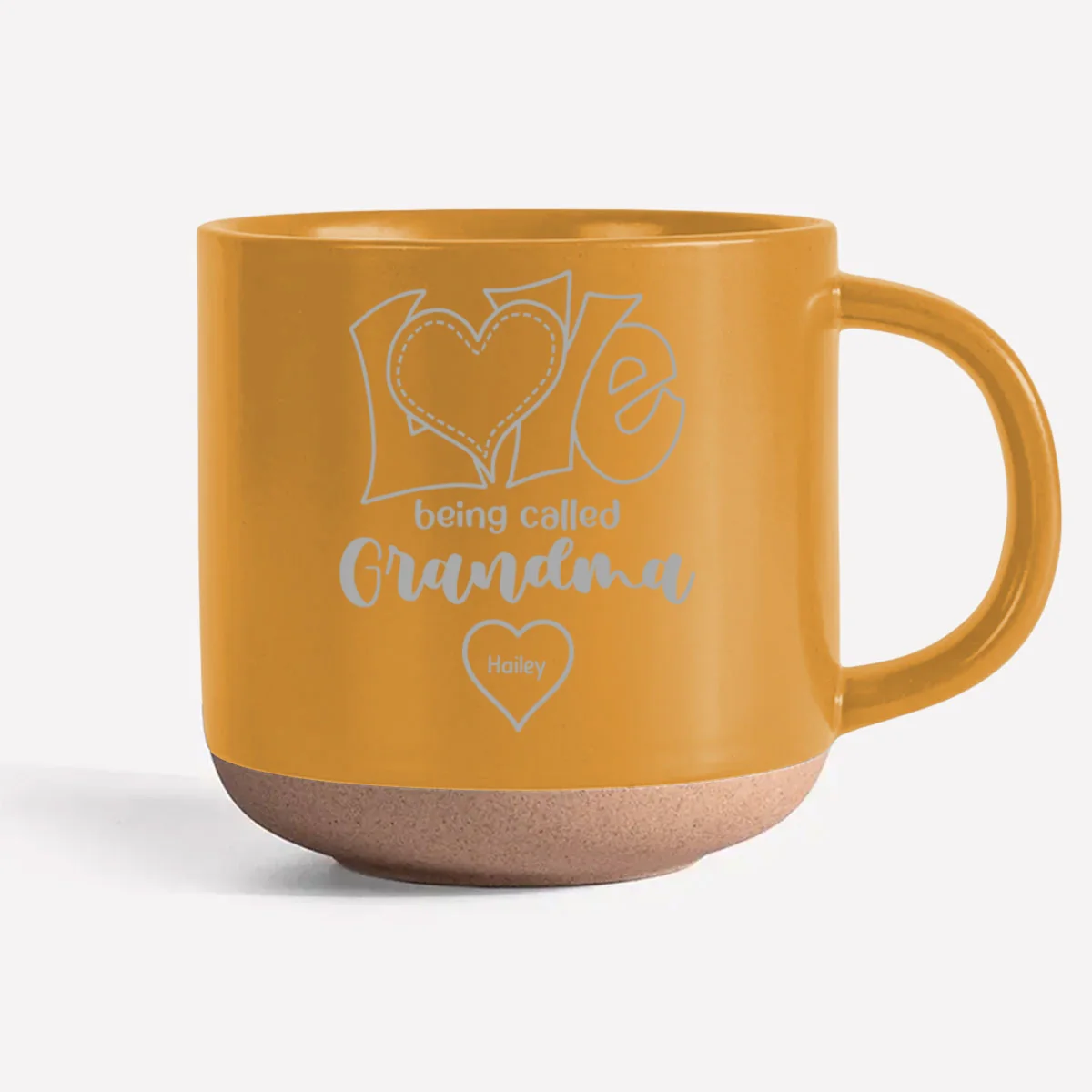 Love Being Called Grandma - Personalized Custom Engraved Pottery Mug - Image 7