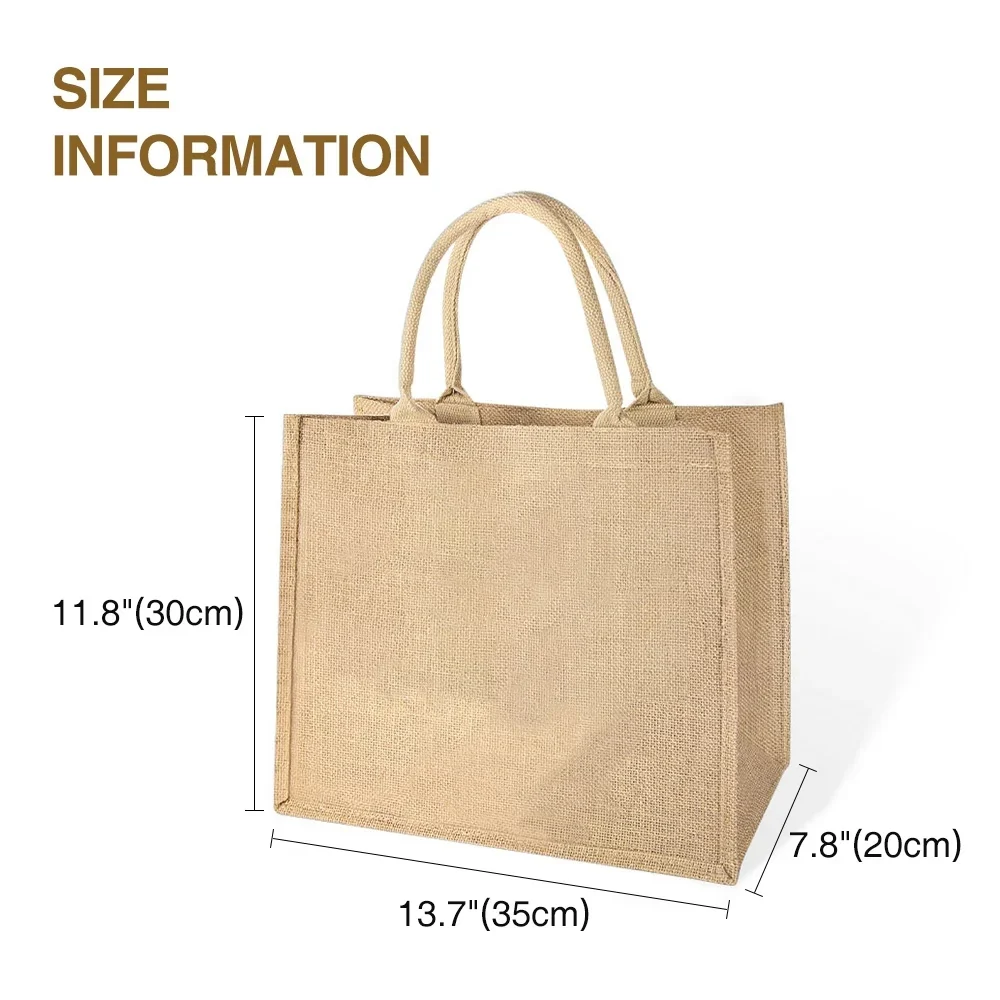 Love Being Called Grandma - Personalized Custom Jute Tote Bag - Image 5