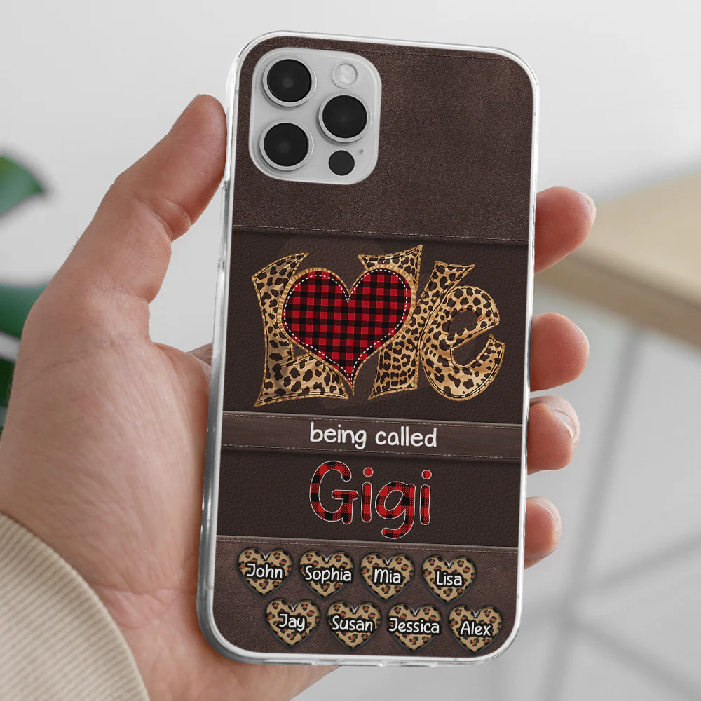 Love Being Called Grandma - Personalized Custom Phone Case - Image 3