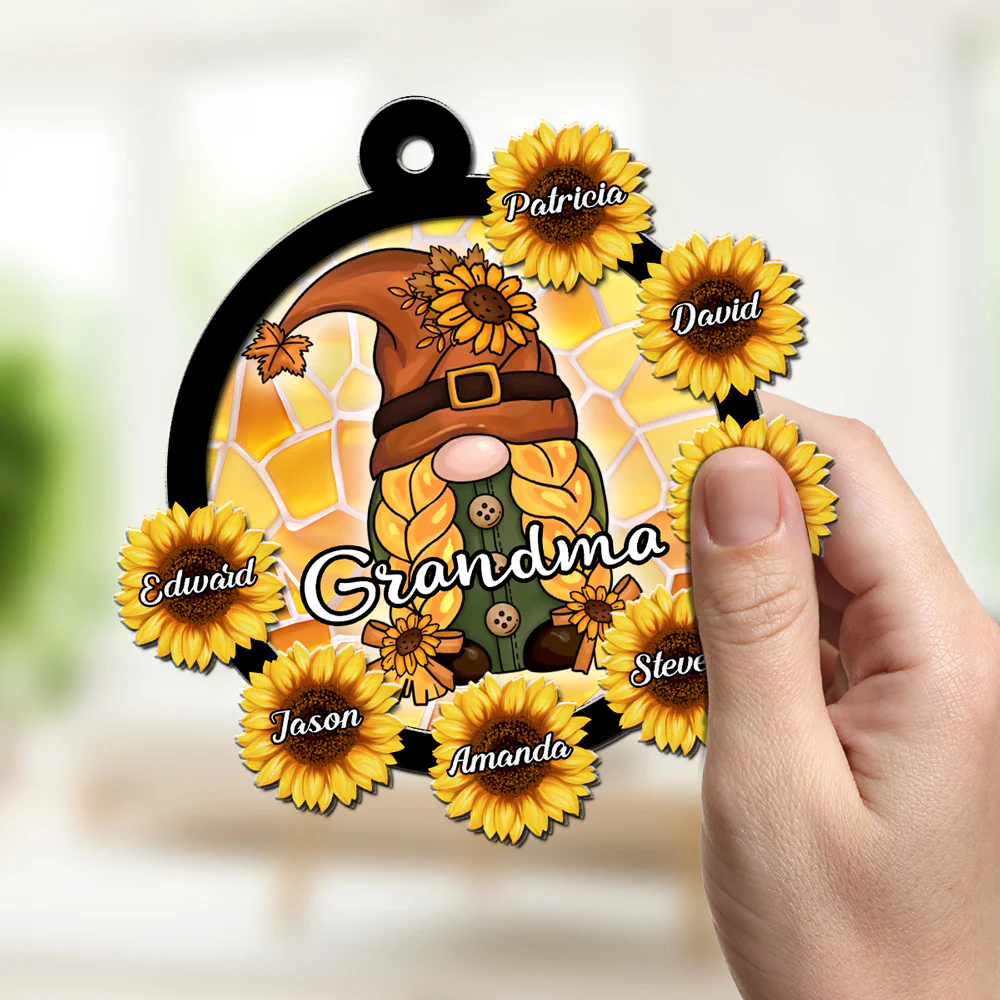 Love Being Called Grandma - Personalized Custom Suncatcher - Image 2