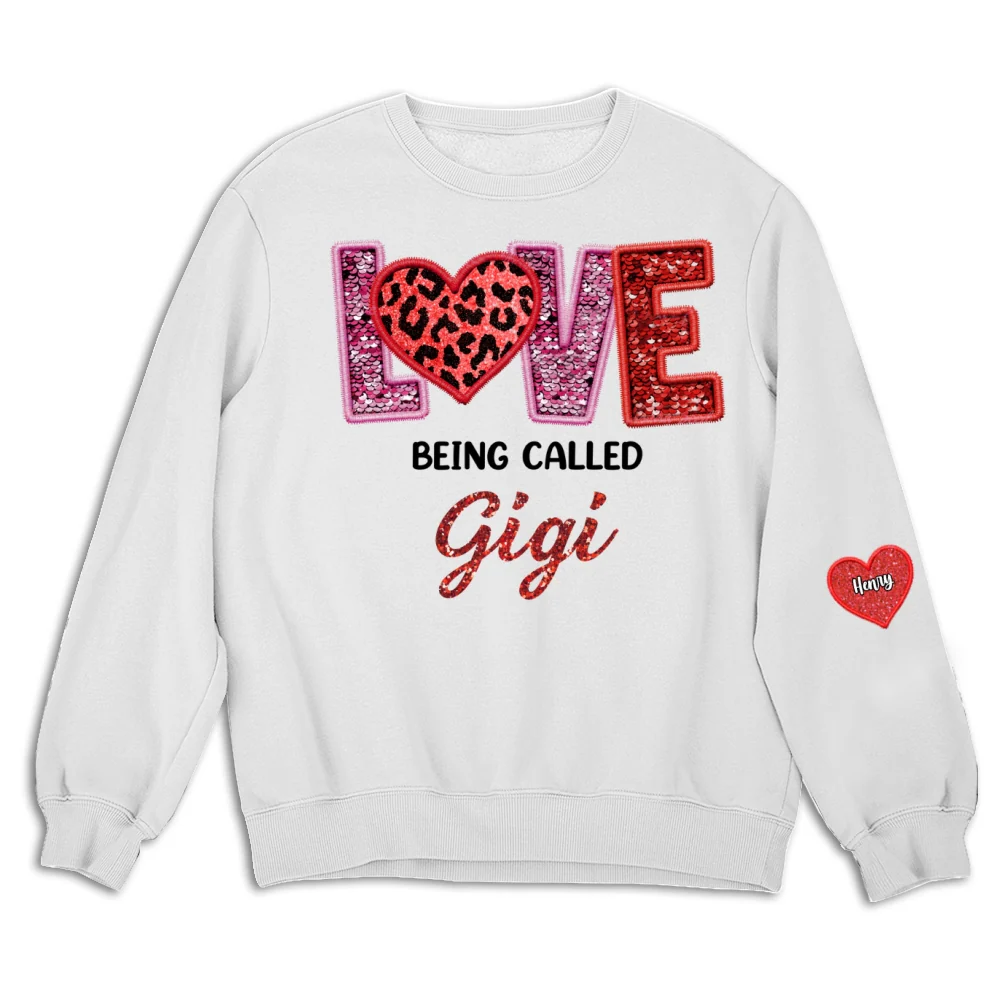 Love Being Called Grandma - Personalized Custom Sweatshirt - Image 7