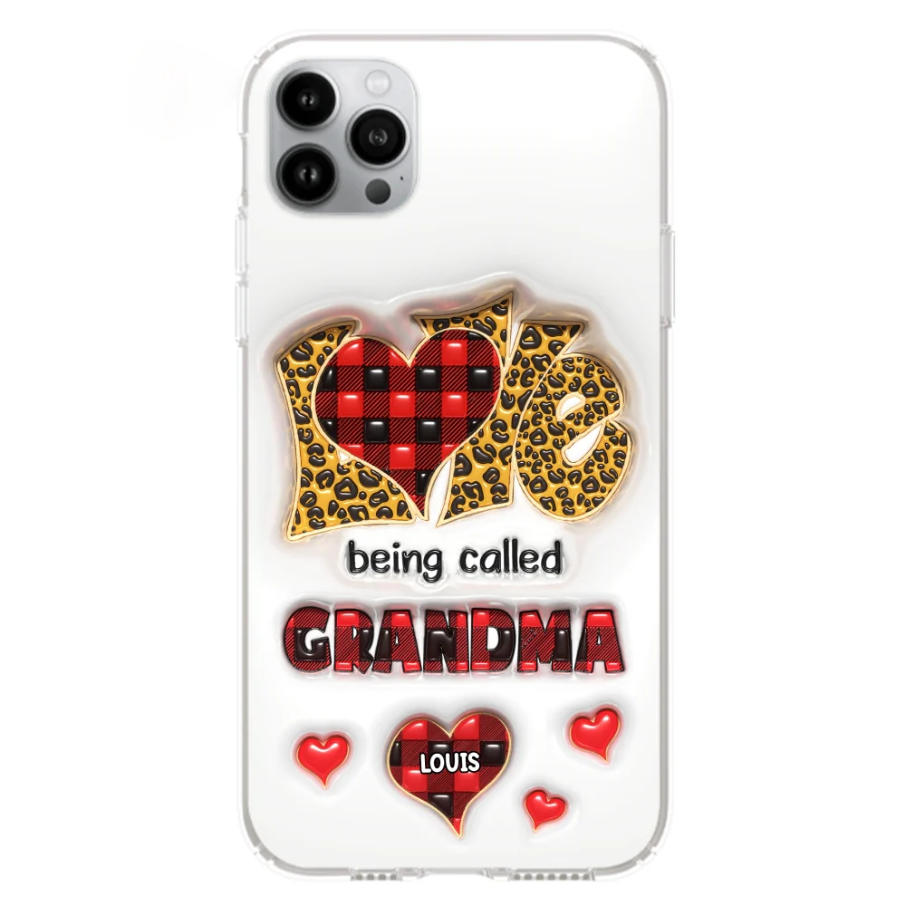 Love Being Called Nana - Personalized Custom 3D Inflated Effect Phone Case - Image 15