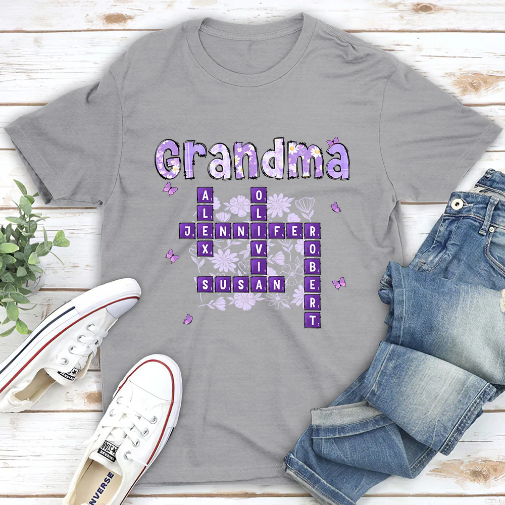 Love Being Gigi Crossword - Personalized Custom Shirt - Image 2