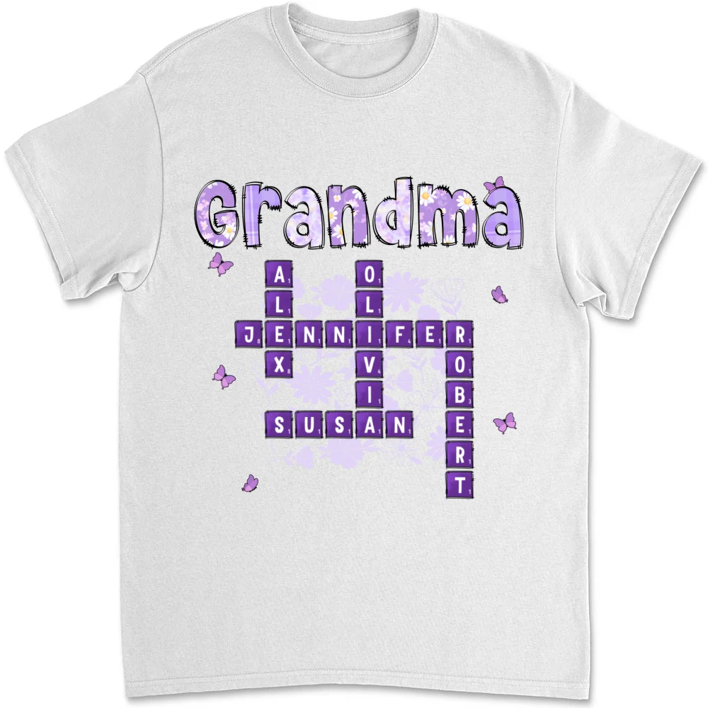 Love Being Gigi Crossword - Personalized Custom Shirt - Image 7