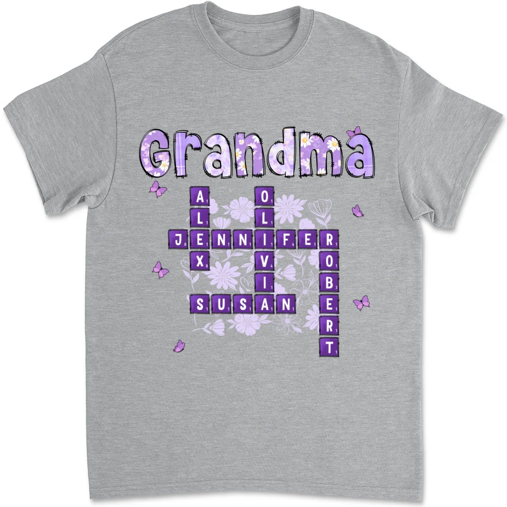 Love Being Gigi Crossword - Personalized Custom Shirt - Image 8