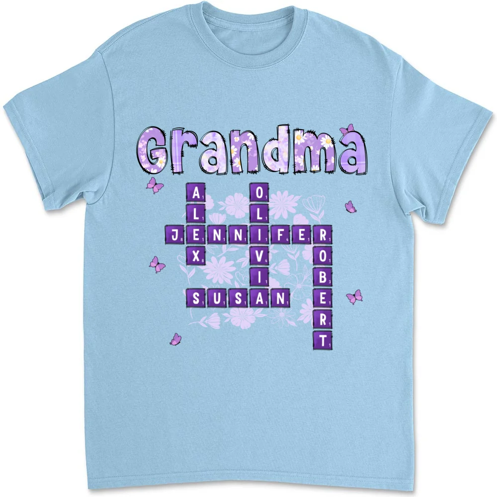 Love Being Gigi Crossword - Personalized Custom Shirt - Image 9