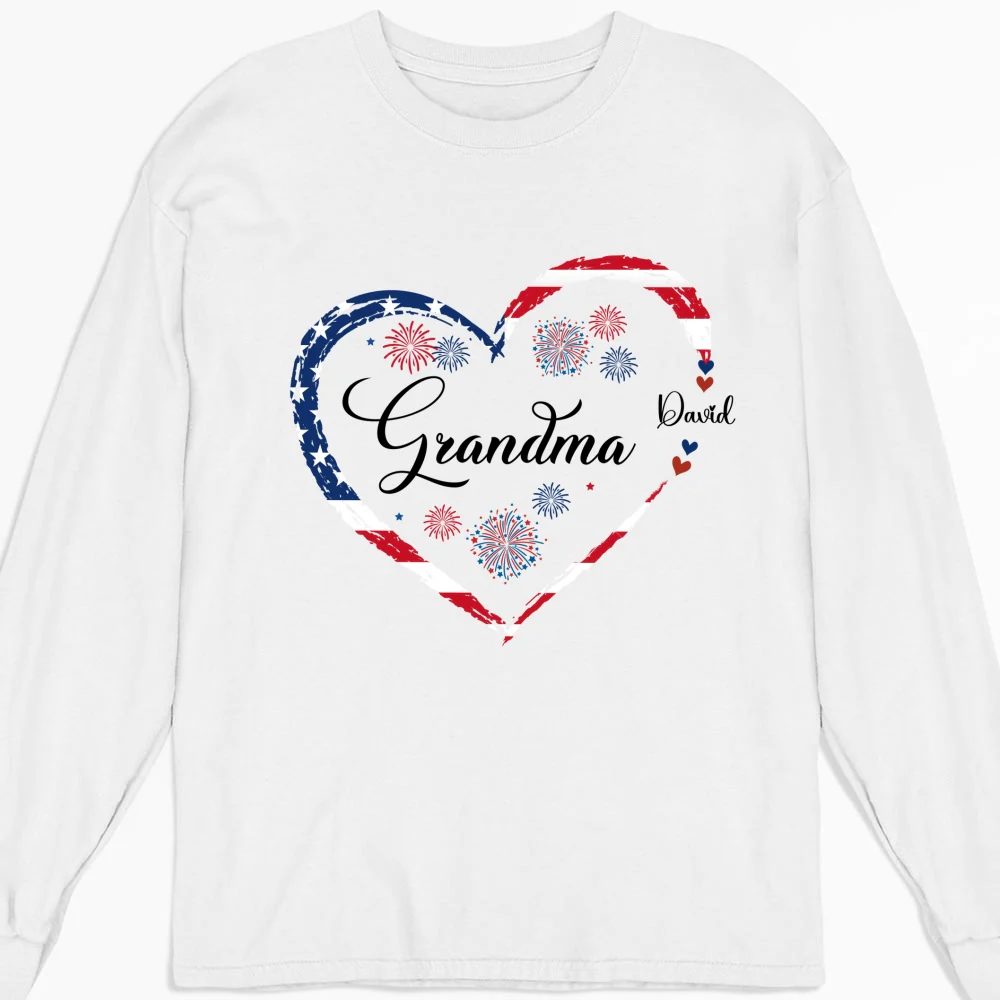 Love Being Grandma 4th Of July - Personalized Custom Shirt - Image 17