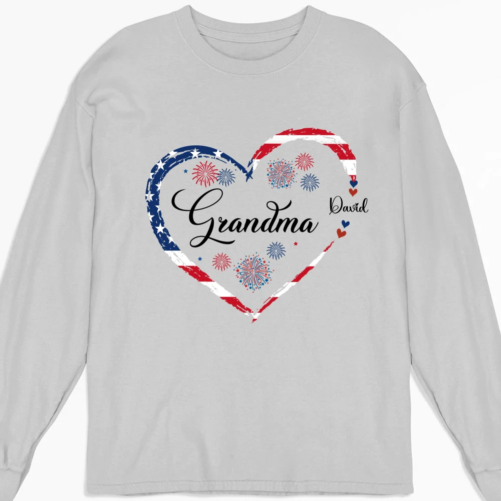 Love Being Grandma 4th Of July - Personalized Custom Shirt - Image 18