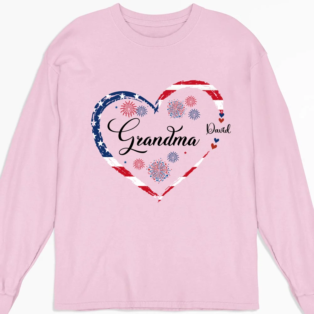 Love Being Grandma 4th Of July - Personalized Custom Shirt - Image 19