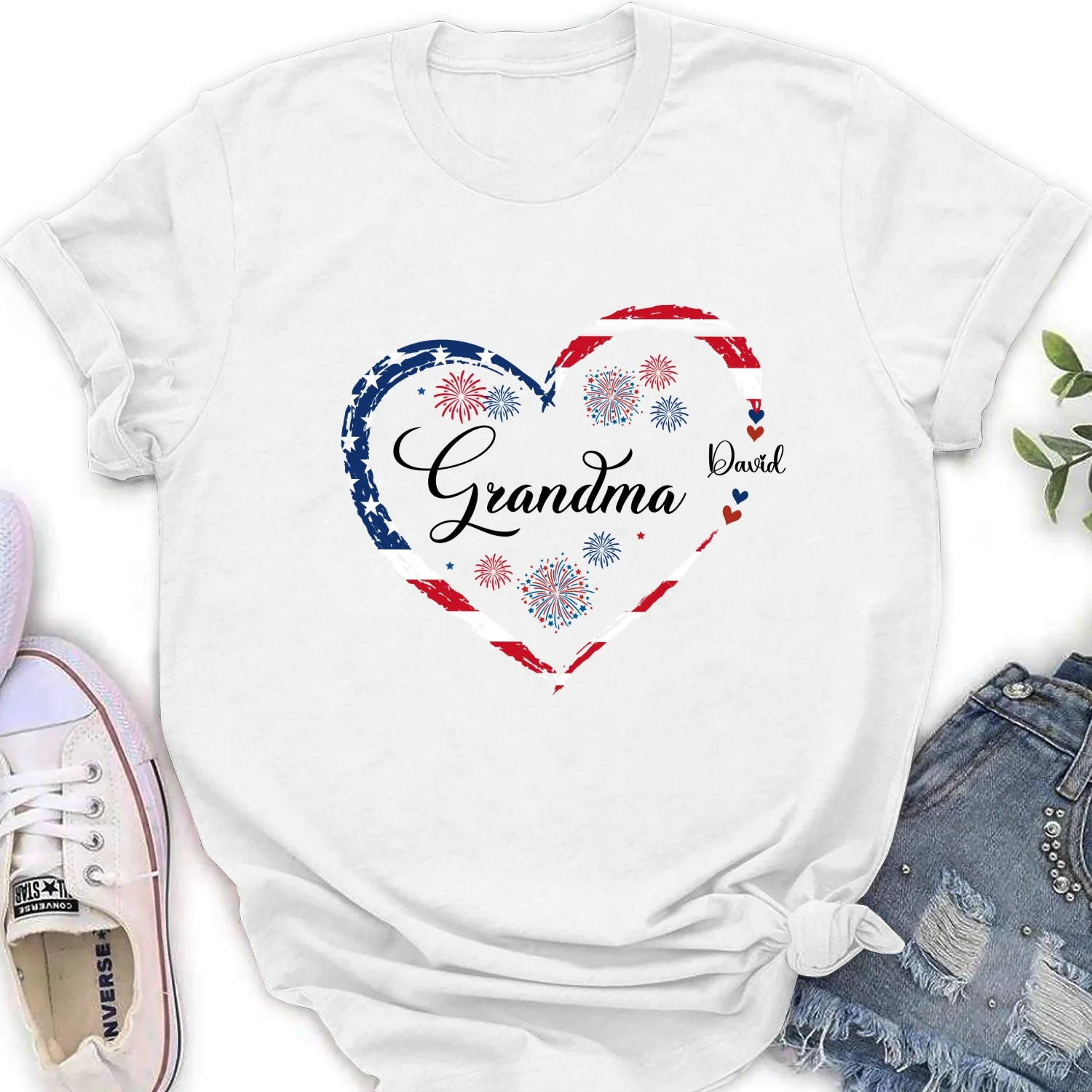 Love Being Grandma 4th Of July - Personalized Custom Shirt - Image 20