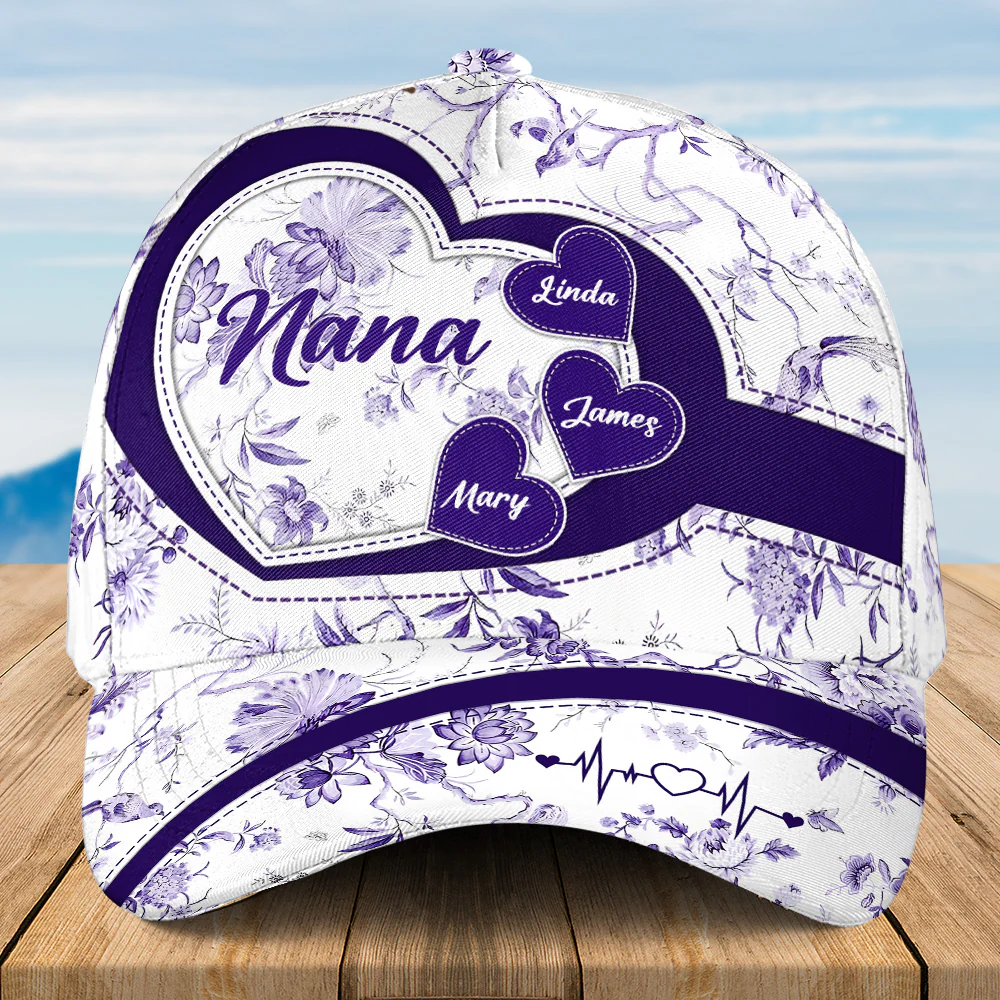 Love Being Grandma Toile - Personalized Classic Cap - Image 6