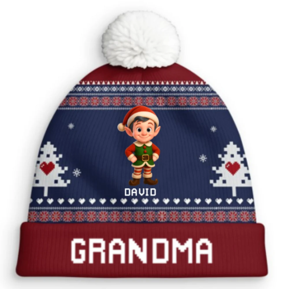 Love Beyond Generations - Personalized Custom Bobble Beanie Hat - Image 9