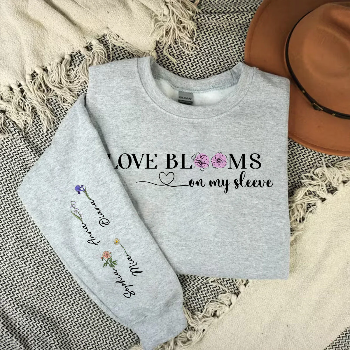 Love Blooms - Personalized Custom Long Sleeve T-shirt - Image 4