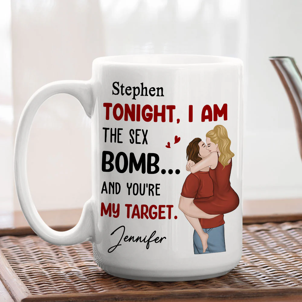 Love Bomb Ready To Detonate - Personalized Custom Coffee Mug - Image 5
