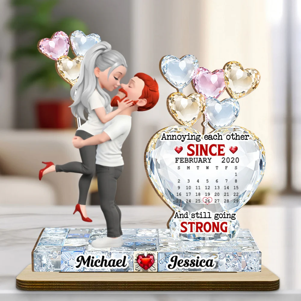 Love Bound - Personalized Custom 2-Layer Wood Plaque With Flat Base - Image 7