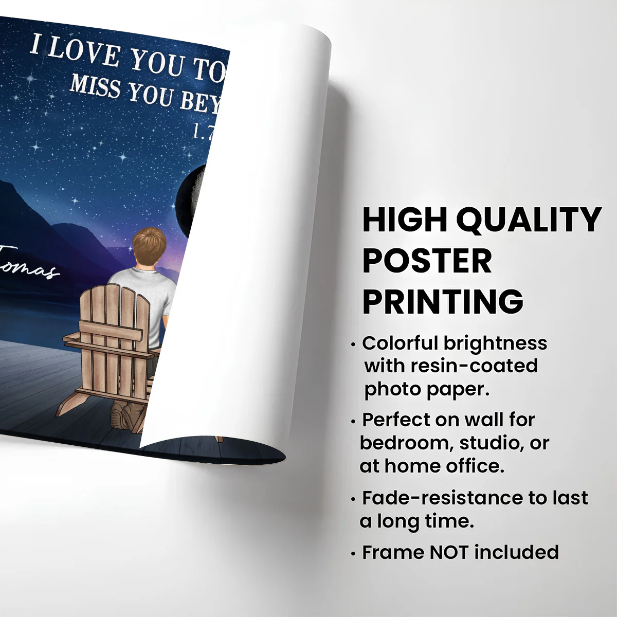 Love Endless As The Stars - Personalized Custom Poster - Image 2