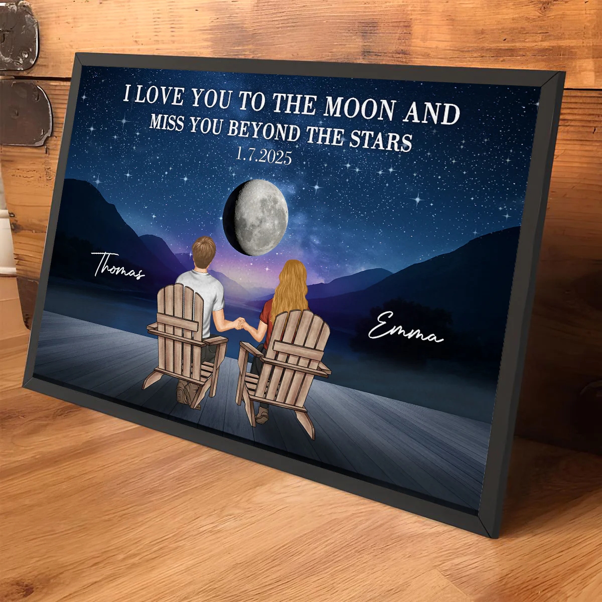 Love Endless As The Stars - Personalized Custom Poster - Image 3