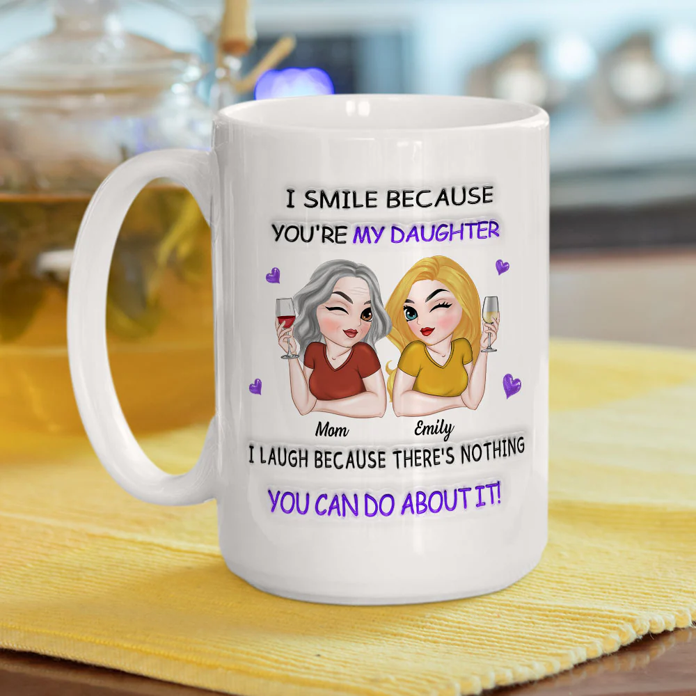 Love For My Daughter - Personalized Custom 3D Inflated Effect Mug - Image 5