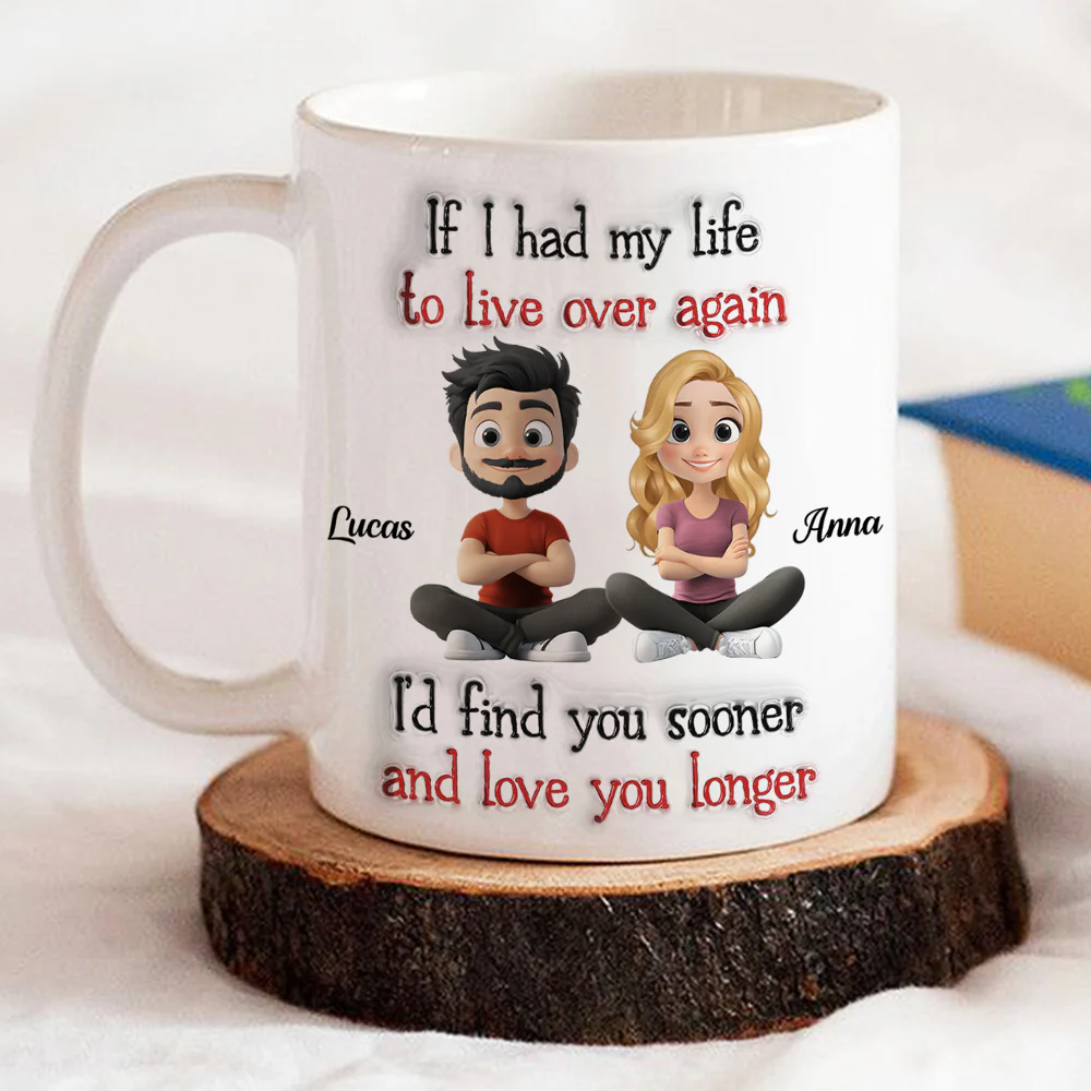 Love For You - Personalized Custom 3D Inflated Effect Mug - Image 3