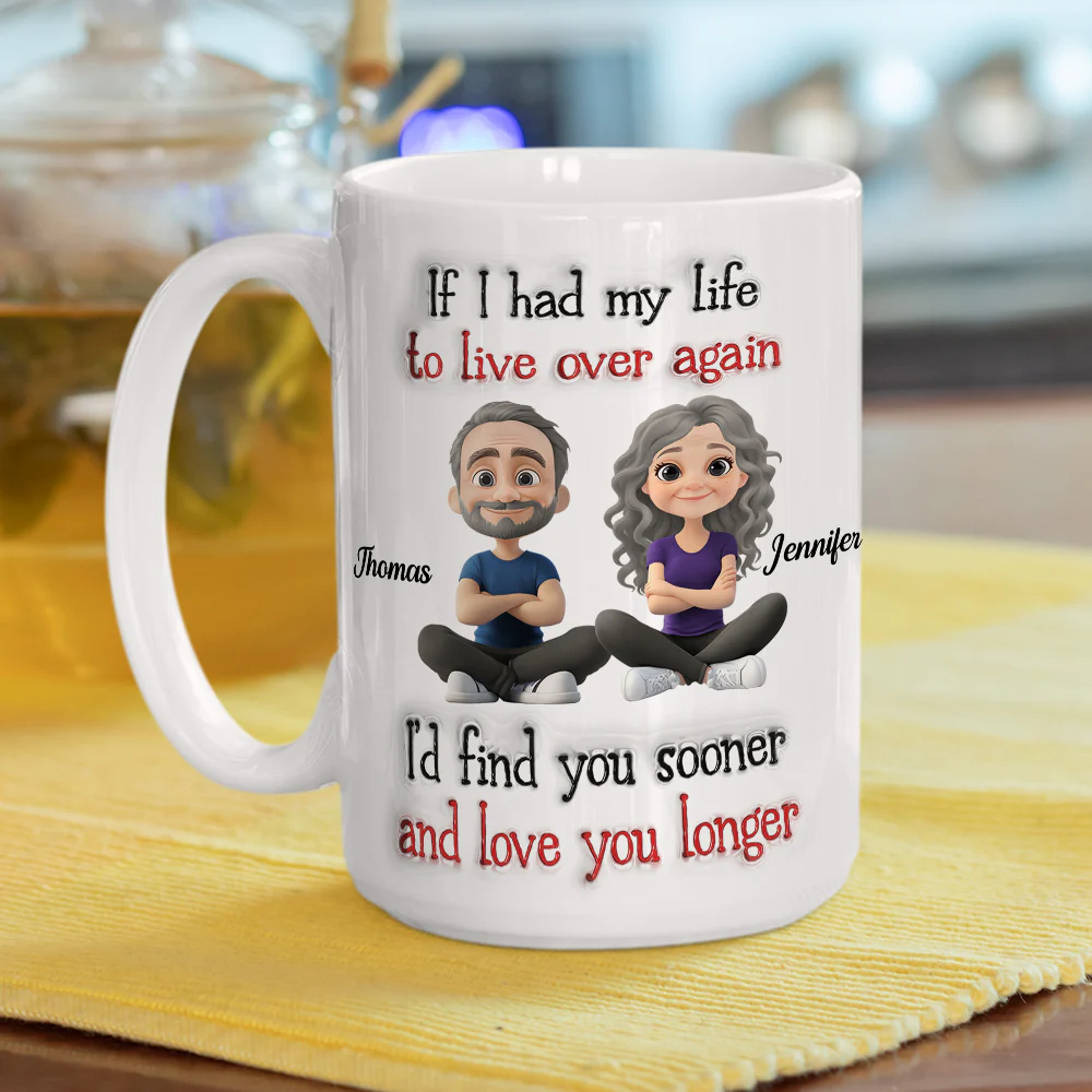 Love For You - Personalized Custom 3D Inflated Effect Mug - Image 4