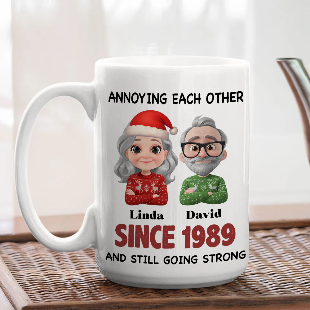 Love Forever Christmas Ver - Personalized Custom Coffee Mug - Image 4