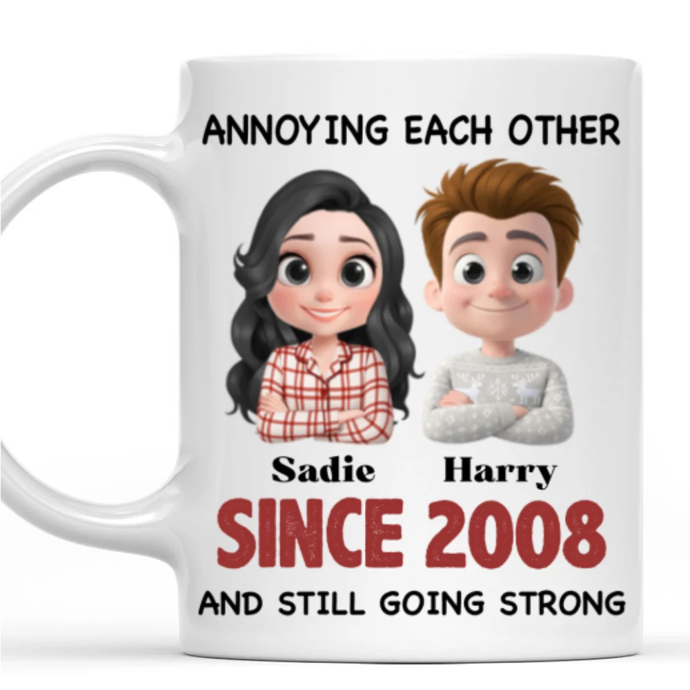 Love Forever Christmas Ver - Personalized Custom Coffee Mug - Image 7