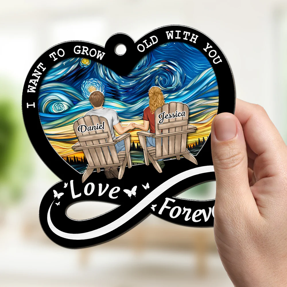 Love Forever - Personalized Custom Suncatcher - Image 2