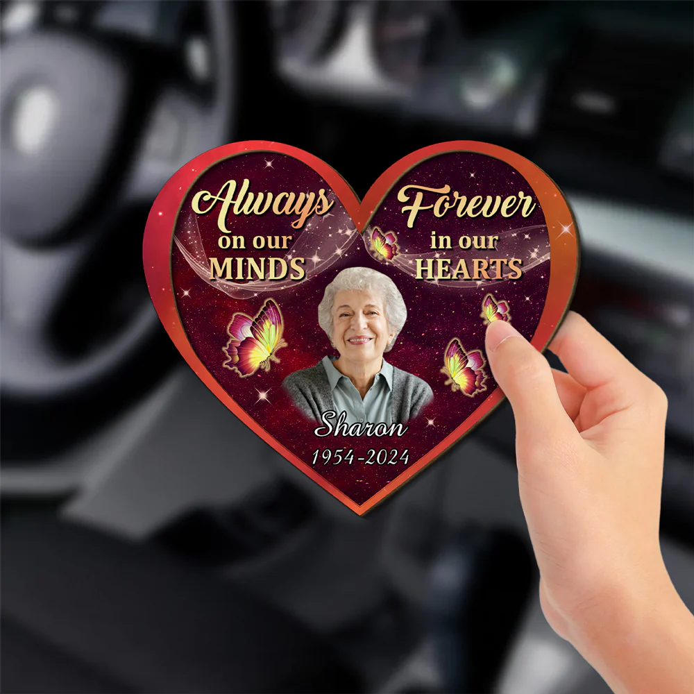 Love From Heaven - Personalized Custom Car Visor Clip - Image 2