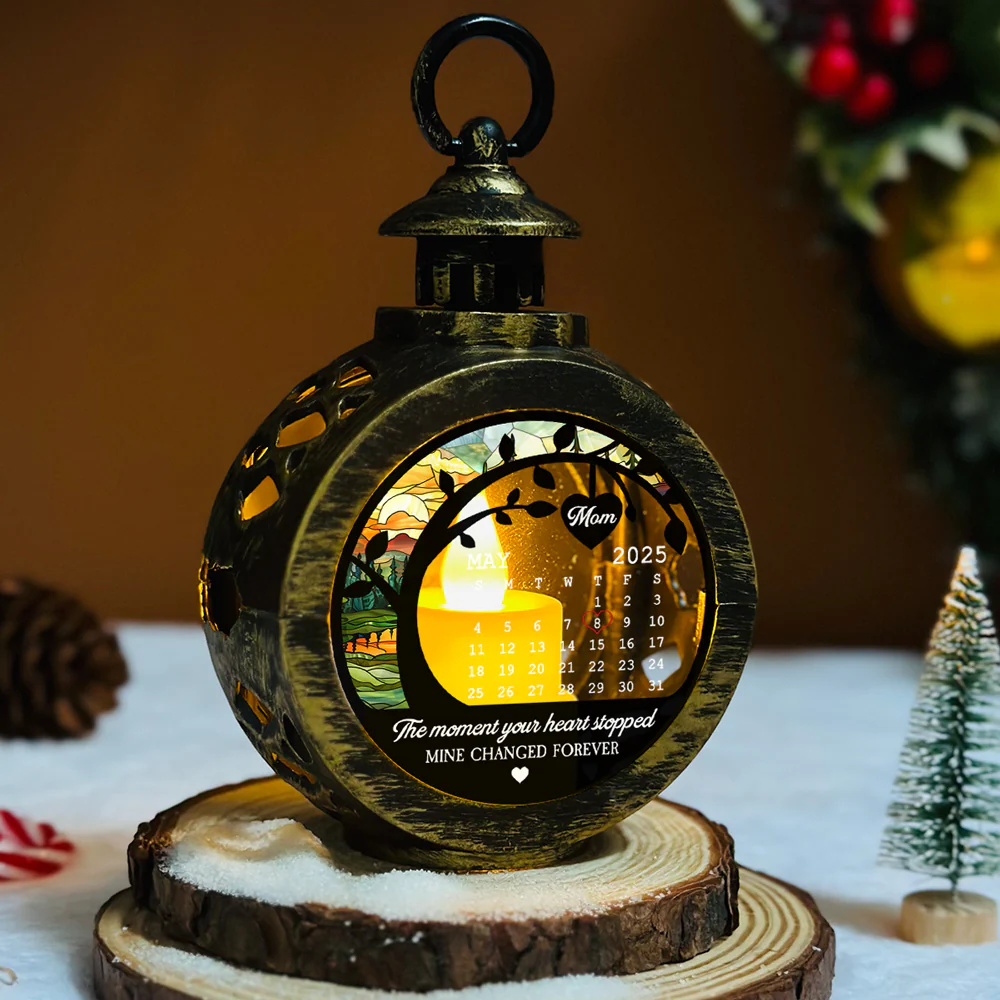 Love From Heaven - Personalized Custom Christmas Lantern - Image 5