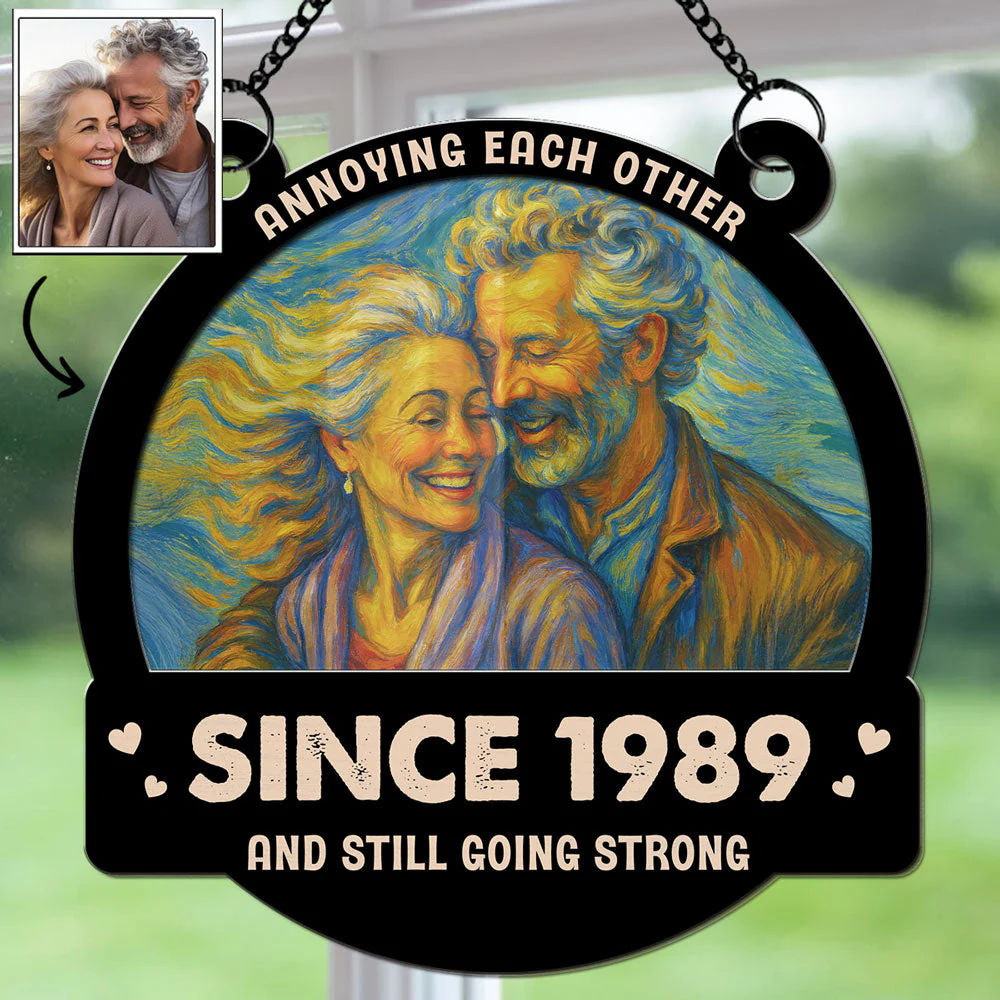 Love From Our First Kiss Still Going Strong - Personalized Custom Suncatcher