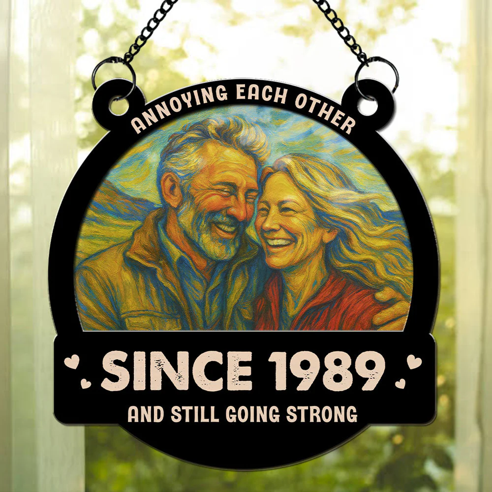 Love From Our First Kiss Still Going Strong - Personalized Custom Suncatcher - Image 5