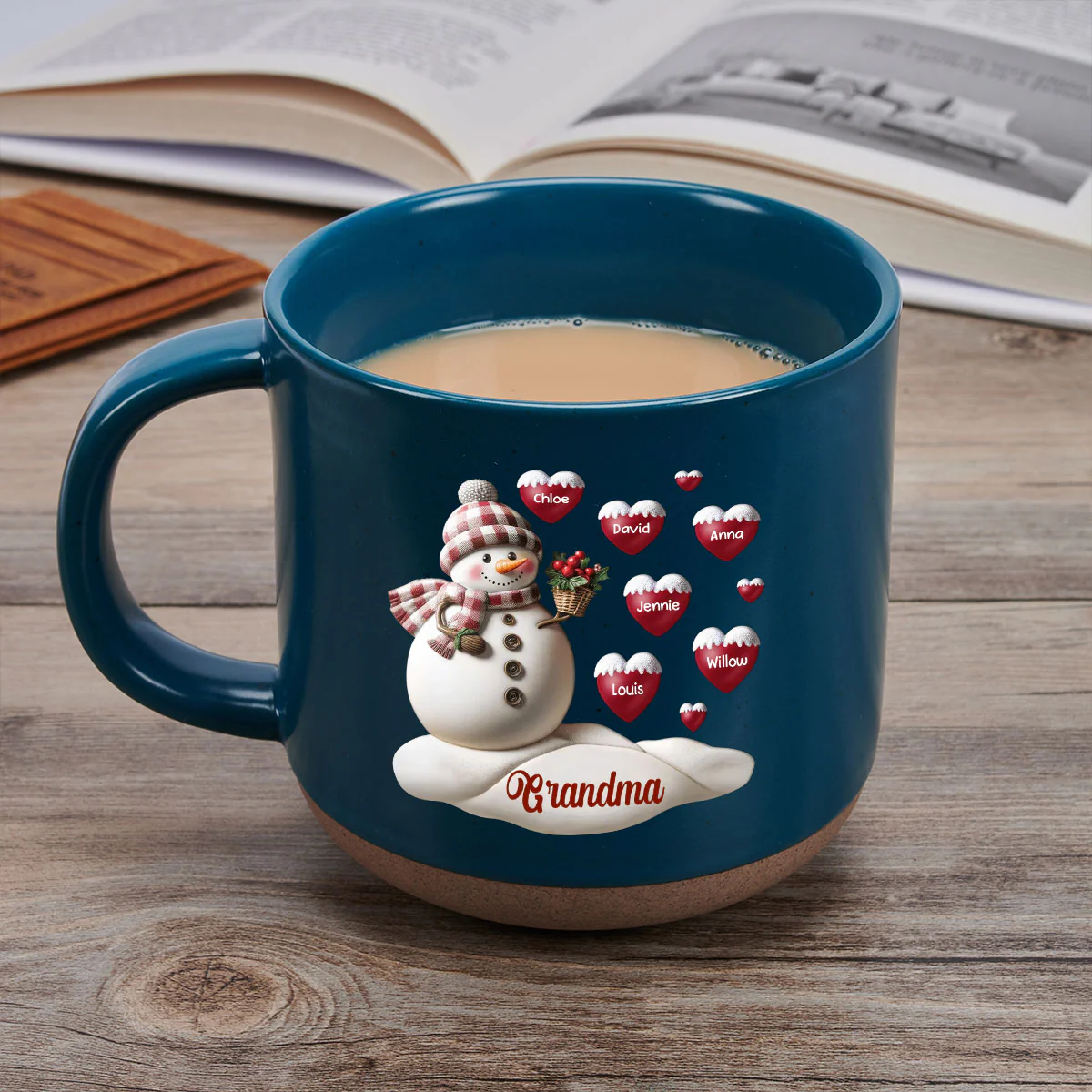 Love Grandma - Personalized Custom Pottery Mug - Image 2