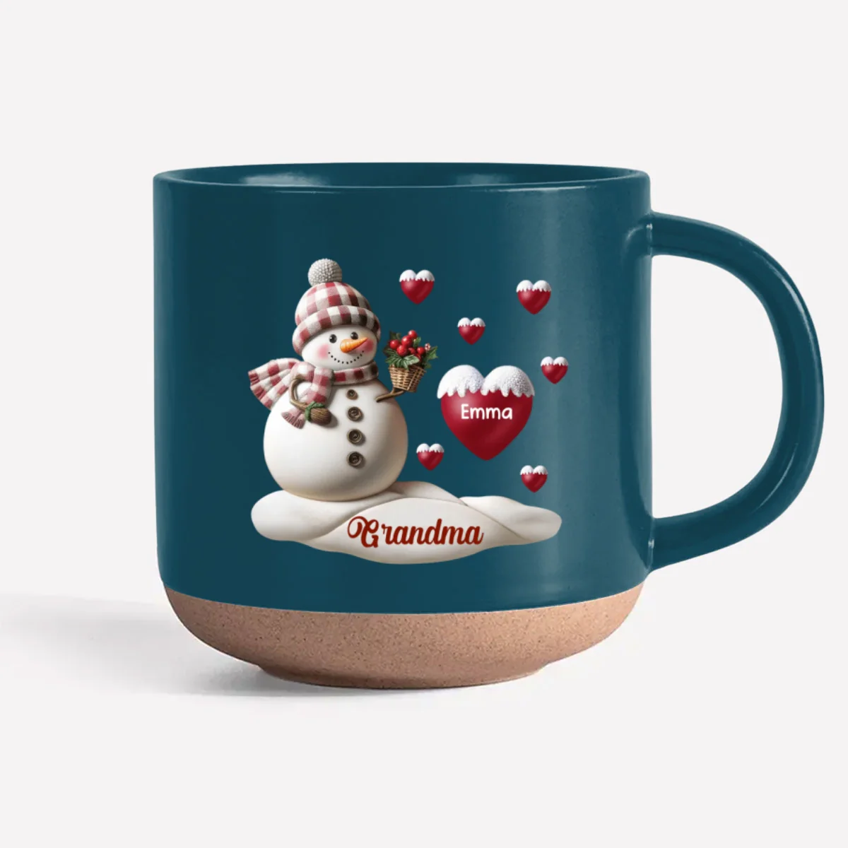 Love Grandma - Personalized Custom Pottery Mug - Image 4