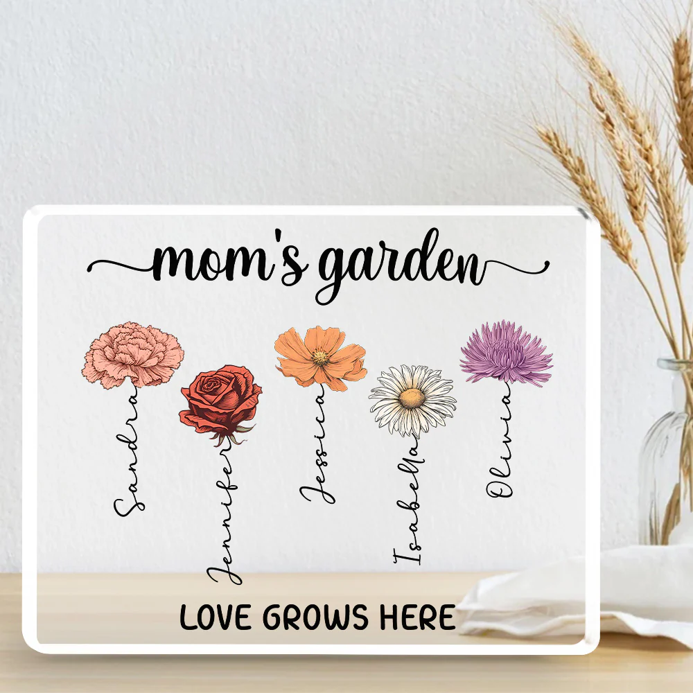 Love Grows Here - Personalized Custom Acrylic Plaque - Image 3