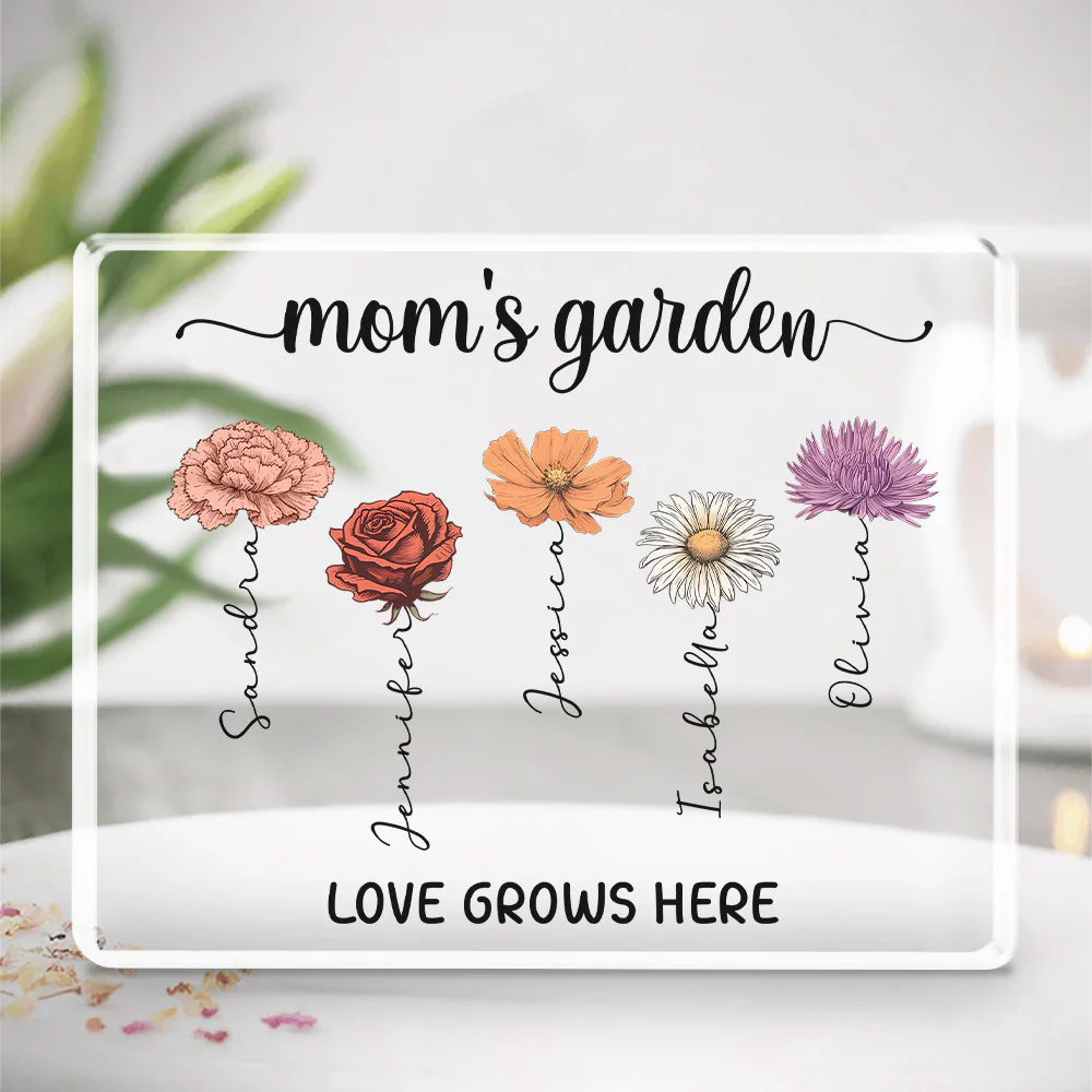 Love Grows Here - Personalized Custom Acrylic Plaque - Image 4