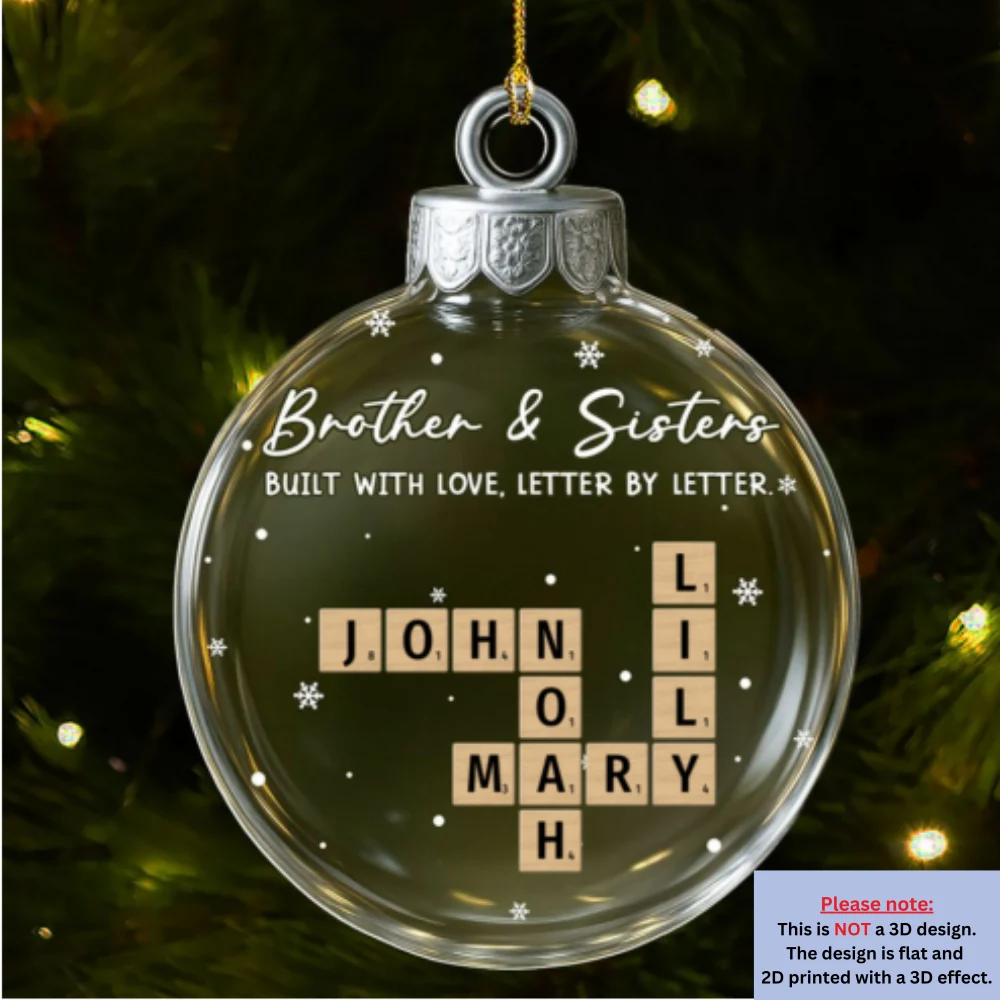 Love Grows In Every Piece - Personalized Custom Acrylic Ornament - Image 7