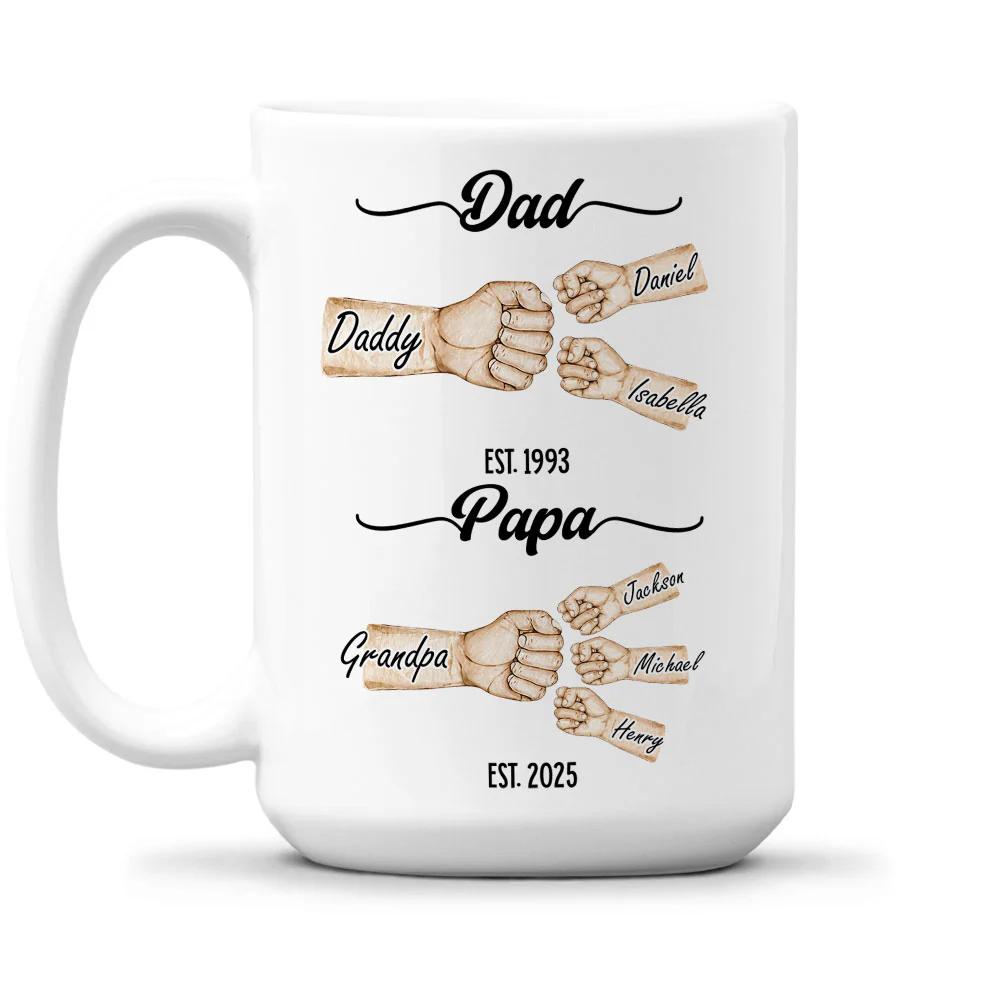 Love Grows With Every Year - Personalized Custom Coffee Mug - Image 4