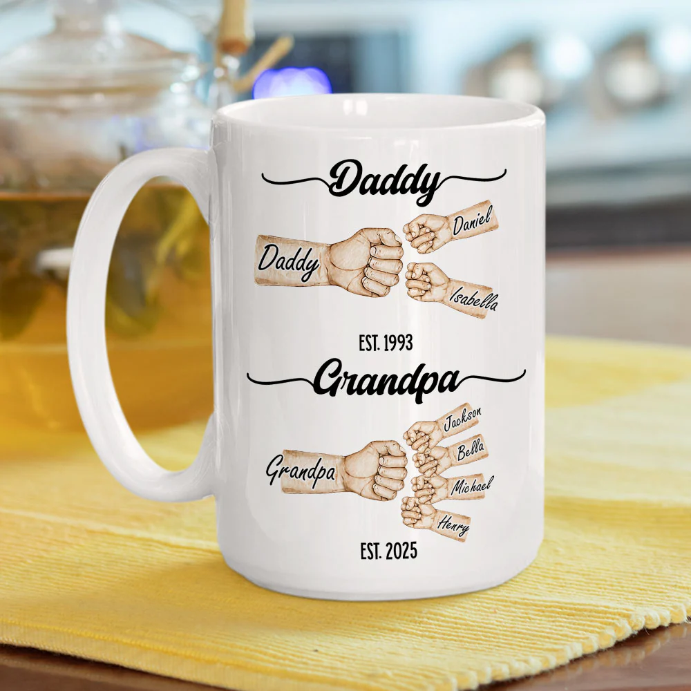 Love Grows With Every Year - Personalized Custom Coffee Mug - Image 5