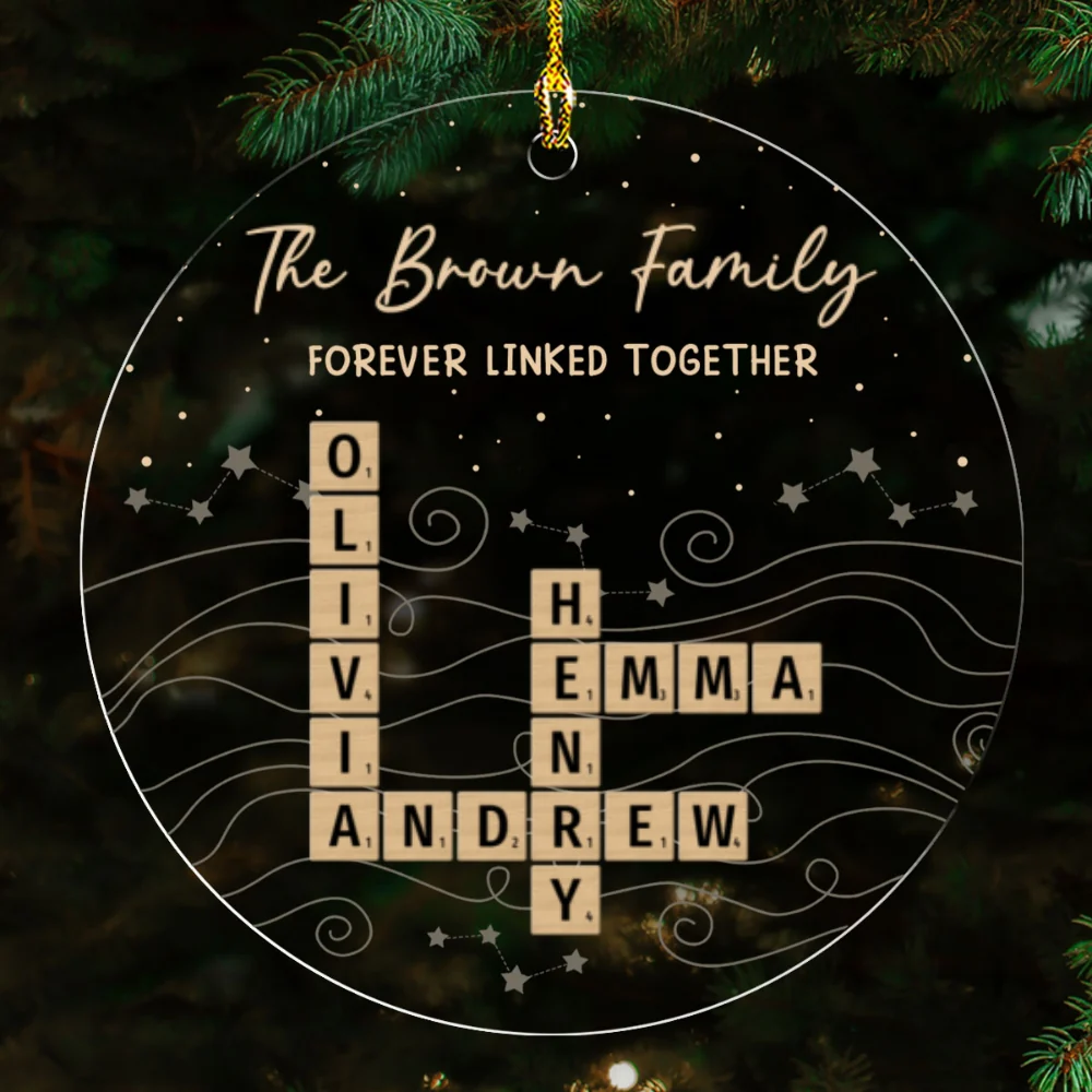 Love Holds Our Family Together - Personalized Custom Acrylic Ornament - Image 6