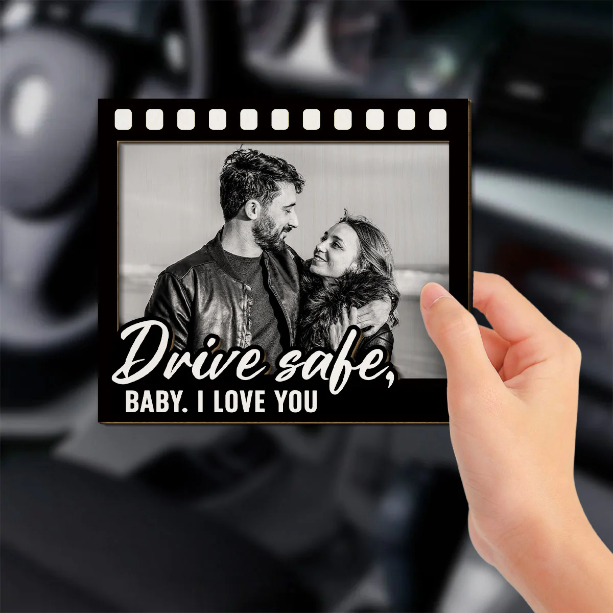 Love In Every Frame - Personalized Custom Car Visor Clip - Image 2