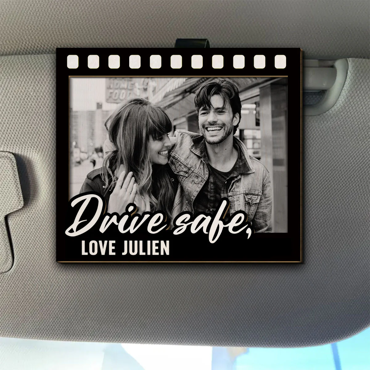 Love In Every Frame - Personalized Custom Car Visor Clip - Image 3
