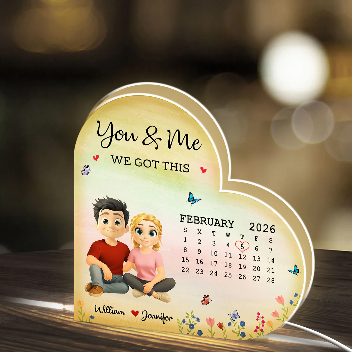 Love In Every Moment - Personalized Custom Light Box - Image 2